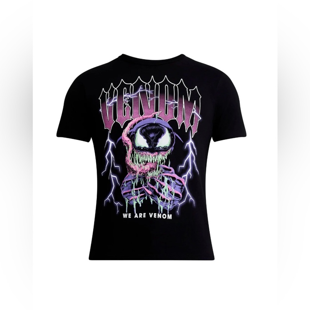 NWT Marvel Venom We Are Venom Lightning‎ Graphic Tee Black XL
